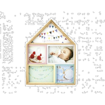 (Japan Direct Mail) LADONNA Photo Frame Baby Natural House Type CW34-50