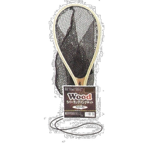 Self-owned|Marushin Fishing gear net Wooden rubber landing net S