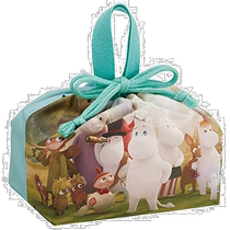 (Direct mail from Japan) Skater lunch bag khaki Moomin pattern with covered rope KB7-A