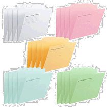 (Direct mail from Japan) Plus eco-friendly recycled paper label folder 5 colors × 2 sets