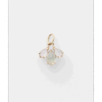 Japanese direct mail agete Akado Womens K5 Rose Quartz Charm Pendant 10241117026