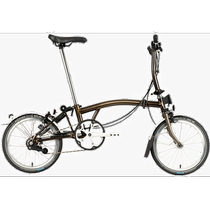 BromptonC Line Urban Low Bike Black Paint Color Rugged S2L Folding