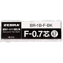 (Direct Mail from Japan) Zebra Oil Ballpoint Pen Refill F-0 7 Refills Black 10 Pack