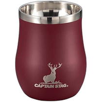 (Direct mail from Japan) Lupa outdoor mug vacuum double-walled glass 240ml red UE-3577