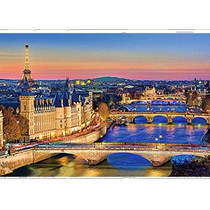 (Direct mail from Japan) Beverly 1000 piece jigsaw puzzle Seine River at sunset 26×38㎝