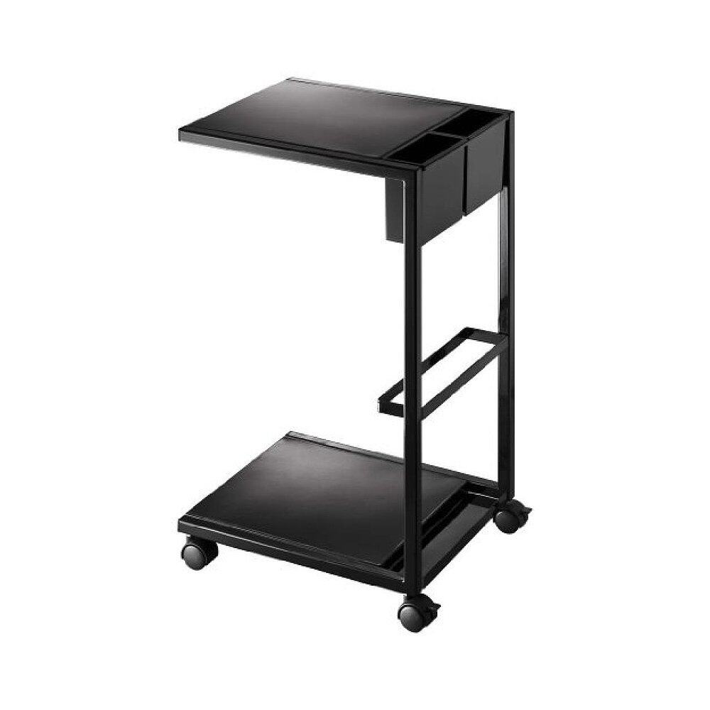 (Japan Direct Mail) Yamazaki Yamazaki Shelf minimalist wind can push the tea table home shelf office shelf-Taobao