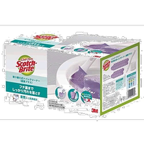 (Direct mail from Japan) 3M disposable toilet brush with baking soda brush handle detergent sponge head 15 pieces