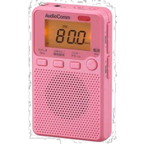 (Direct mail from Japan) Ohm radio 5 7×9 7×1 9cm pink RAD-P2229S-P
