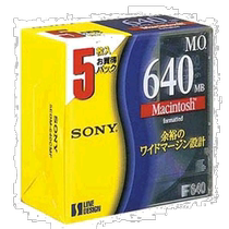 Self-operated｜Sony 35 type Mo Disc data floppy disk 5 pieces 640MB Macintosh format