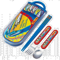 (Direct mail from Japan) Skeda Plarail childrens three-piece tableware set chopsticks spoon and fork