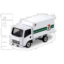 (Direct mail from Japan) Domeca car model toy Isuzu Elf white 711 cargo truck