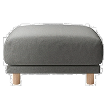 (Direct Mail from Japan) Muji Cotton and Linen Sofa Footstool Polyurethane Spring Cover Charcoal Gray 82585