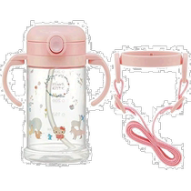 (Direct mail from Japan) SKATER Hello Kitty pattern childrens straw drinking cup 3-piece set 370ml