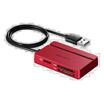 Japan Direct Mail (Japan Direct Mail) Buffalo Barfa USB2 more than zero card reader-reader red BSCR1