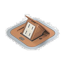 (Direct mail from Japan) Panasonic F-type hidden socket 2 sockets birch color DU1300AK