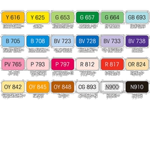 Japan direct mail Marvie alcohol marker Le Plume permanent basic 2 set 3000B-24A