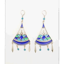 (Japanese direct mail) Chaihane] Mintia earrings blue earrings metal