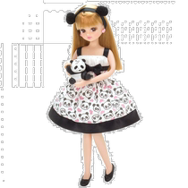 (Direct mail from Japan) takara tomy Dome play house toy Lijia doll LD-07 panda