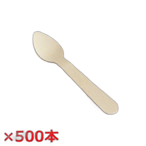 Japanese direct mail 500 wooden disposable spoon (wooden spoon 110) commercial ice cream spoon coffee spoon