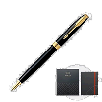 (Direct mail from Japan) Parker ballpoint pen Sonnet bright black gold edge M Chinese characters business