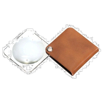 ESCHENBACH Hand-held magnifier square 3 5 times brown German to make light
