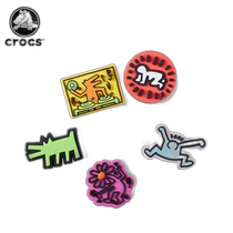 Japan direct mail CROCS JIBBITZ KEITH HARING sandals accessories shoe flower shoe buckle 5 pieces Cr