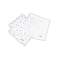 Japan direct mail MIKI HOUSE CHILDREN PURE COTTON DOUBLE LAYER GAUZE HANDPA 2 PIECES WITH STAR PATTERN ANTIBACTERIAL