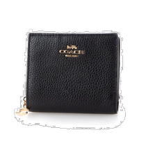 (Direct Mail from Japan) Coach Wallet Womens Black Square Clutch Fashion Casual Classic Versatile