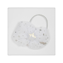 Japanese direct mail Japanese trend mezzo piano fluffy bow hair tie (made in Japan)