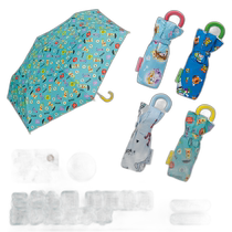 Japan Direct Mail Folding Umbrella Childrens Parasol Foldable Rainy Day Boys and Girls 50cm Reflective Fiberglass Umbrella