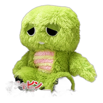 Japanese direct mail Mokomoko Gachapin driver stuffed animal hood H-333