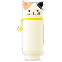 (Direct mail from Japan) LIHIT LAB vertical pencil case BIG PuniLabo tricolor cat