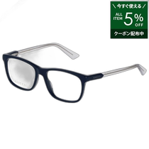 Japan direct mail GUCCI mens glasses frame square combination frame navy blue x transparent GG0490O-00