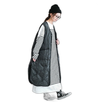 Direct mail from Japan poche-quilt-vest solamonat poche liner quilt vest (long