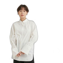 Japan direct mail emmi emmi atelier typewriter shirt womens white wide shirt casual shirt
