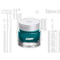 (JAPON DIRECT MAIL) LAMY BOTTLED INK CRYSTAL AMAZONITE 30 ml Régulier en stylo