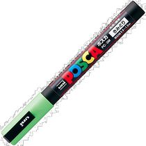 (Direct mail from Japan) Mitsubishi pencil water-based pen POSCA fine round core yellow green 10 pieces