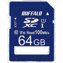 (Direct mail from Japan) Buffalo SD memory card 64GB IPX7 HD data recoverable