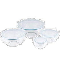 (Direct mail from Japan) Heat-resistant glass bowl with lid and 4-point lock 180ml 500ml 1000ml 2000ml4