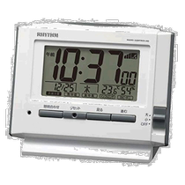 (Direct mail from Japan) RHYTHM alarm clock 8RZ222SR03 white bedside table