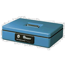 (日本直邮)Plus普乐士保险箱 手提金库 小型W300×D240×80mm蓝