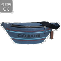 Self-operated｜Coach Bag Mens Body Bag Outlet Leather Denim Multi-Warren Waist Backpack