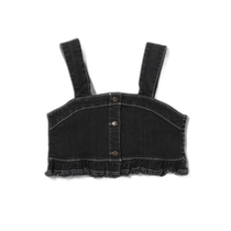 Japan direct mail BREEZE childrens denim style ruffle vest spring and summer casual fashion trend