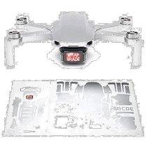 (Publipostage direct du Japon) WRAPGRADE DJI Mini 2 Drone Cool Stickers Air Force Silver
