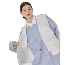 日本直邮WHIMSIC男女通用棉质立领渔夫衬衫 KAZ2041204A0001