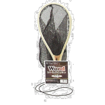 Marushin fishing gear net wooden rubber landing net M