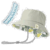 (Direct mail from Japan) ELECOM Summer Cooling Sun Protection Hat Green Khaki Lemon Yellow