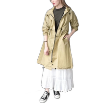 Japan Direct Mail Wpc Umbrella Wpc Womens Fashion Earthy Color Long Raincoat Light Jacket