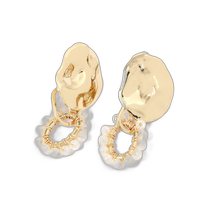 Japanese direct mail niko and womens pearl tone metal combination dual-purpose earrings 992599