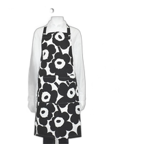 Japanese direct mail Marimekko apron black white kitchen apron gloves pot holder Unikko